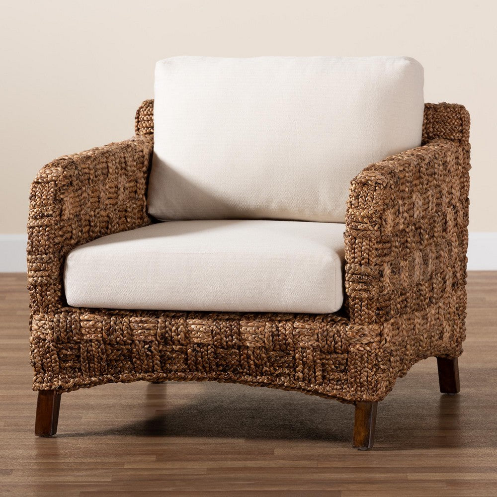bali & pari - Vevina Chair in White/Natural Brown/Dark Brown - DCWH 10016-Natural/White Cushions-CC view 9