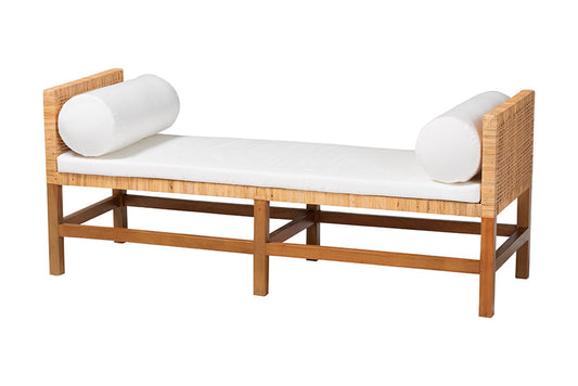 bali & pari - Vivan Bench - Vivan-SVN27284-Natural Rattan-Bench view 1