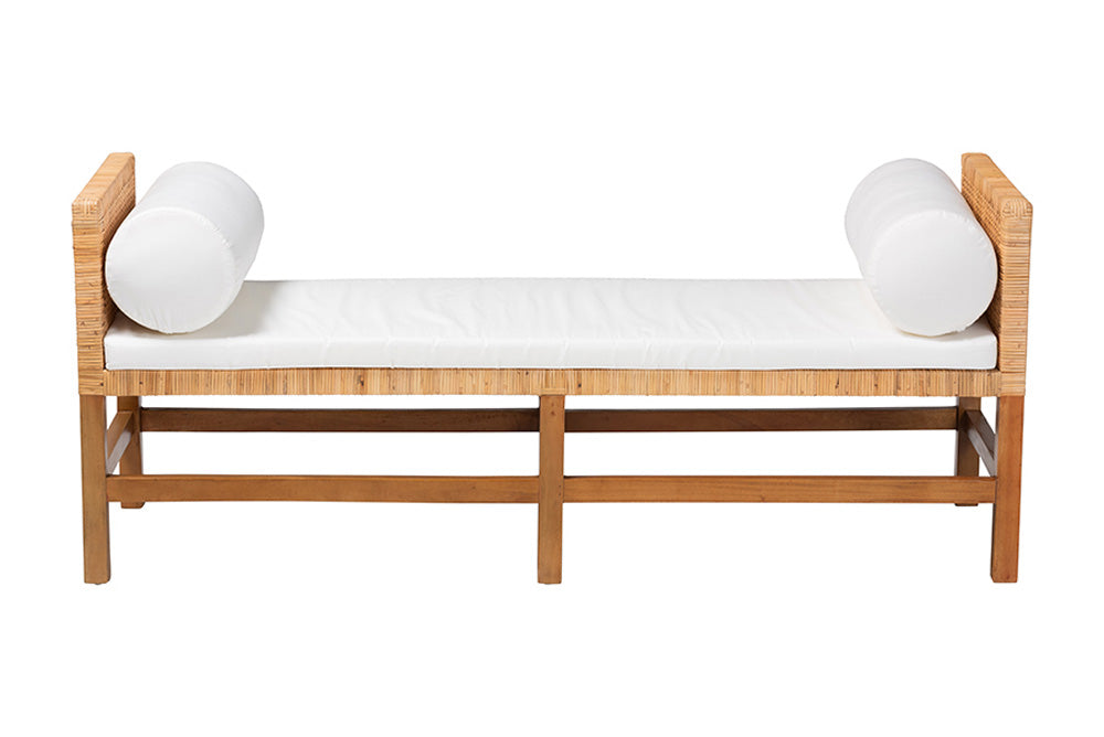 bali & pari - Vivan Bench - Vivan-SVN27284-Natural Rattan-Bench view 3