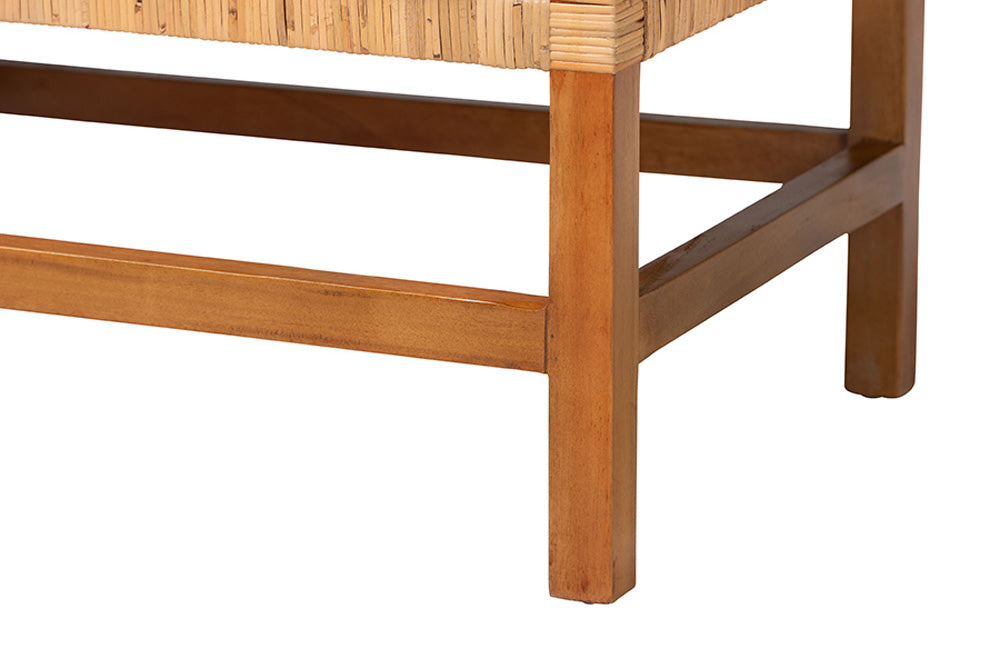 bali & pari - Vivan Bench - Vivan-SVN27284-Natural Rattan-Bench view 5