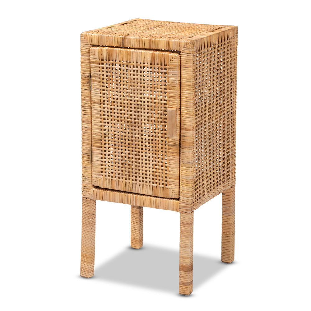 bali & pari - Vivan Nightstand in Natural Brown - Vivan-Mahogany-NS view 1