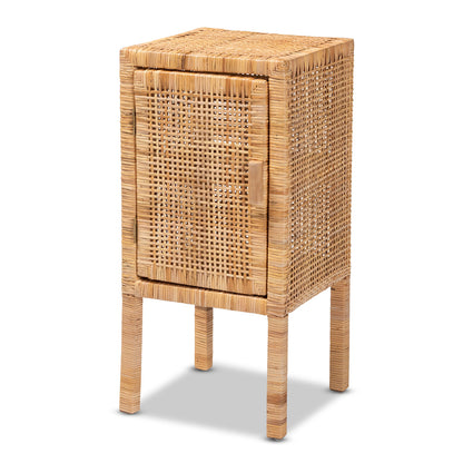 bali & pari - Vivan Nightstand in Natural Brown - Vivan-Mahogany-NS view 1