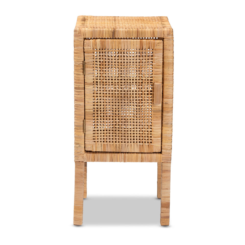 bali & pari - Vivan Nightstand in Natural Brown - Vivan-Mahogany-NS view 3