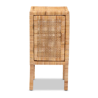 bali & pari - Vivan Nightstand in Natural Brown - Vivan-Mahogany-NS view 3