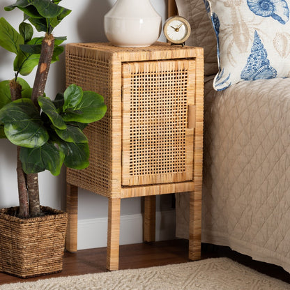 bali & pari - Vivan Nightstand in Natural Brown - Vivan-Mahogany-NS view 9