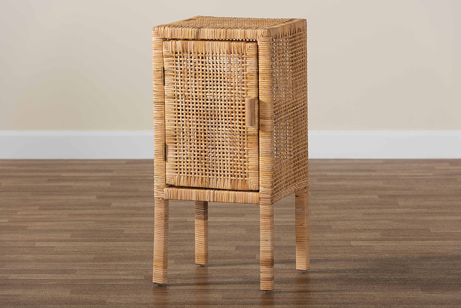 bali & pari - Vivan Nightstand in Natural Brown - Vivan-Mahogany-NS view 10