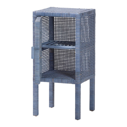 bali & pari - Vivan Nightstand in Navy Blue - Vivan-Navy Blue-NS view 2