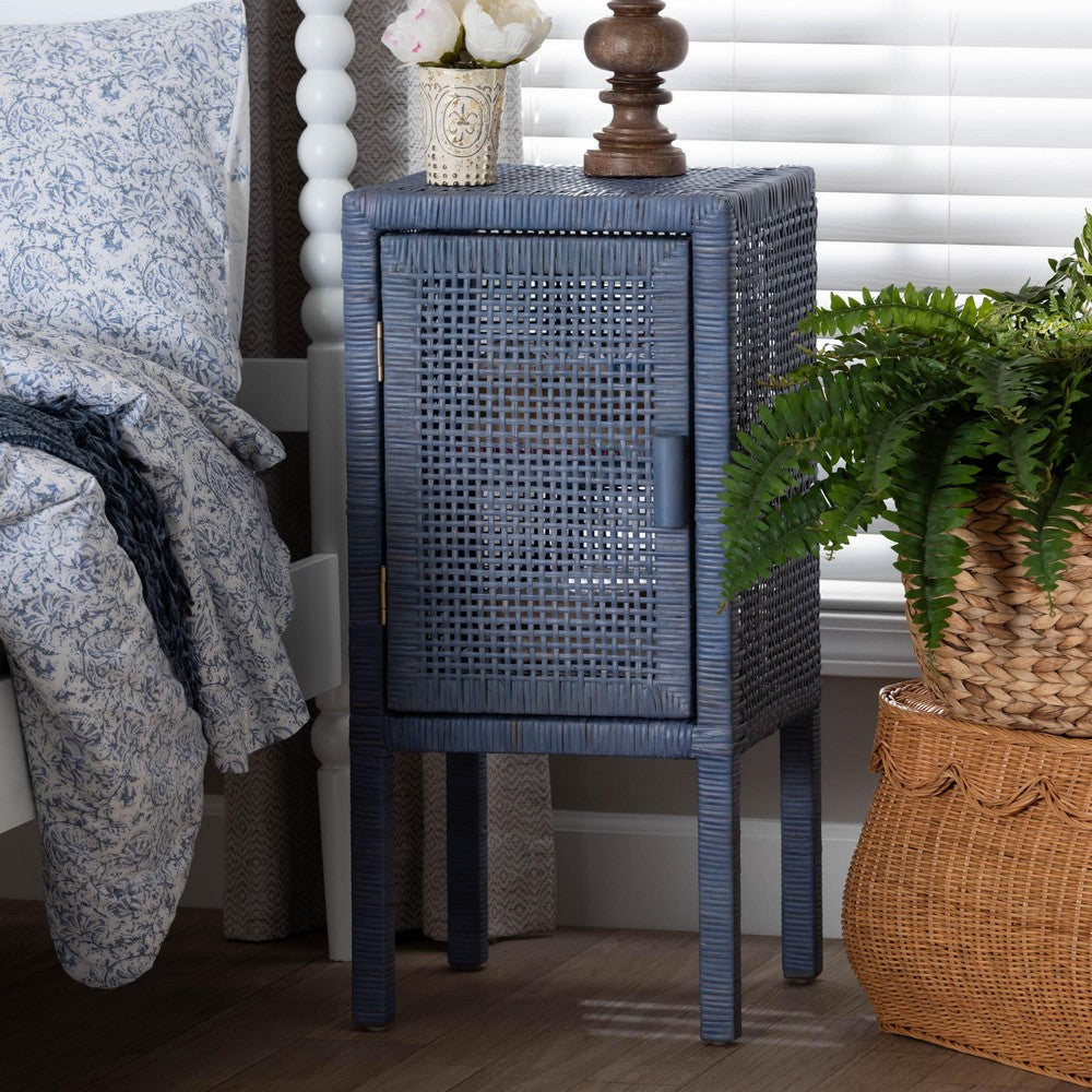 bali & pari - Vivan Nightstand in Navy Blue - Vivan-Navy Blue-NS view 9