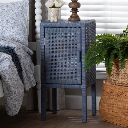 bali & pari - Vivan Nightstand in Navy Blue - Vivan-Navy Blue-NS view 9