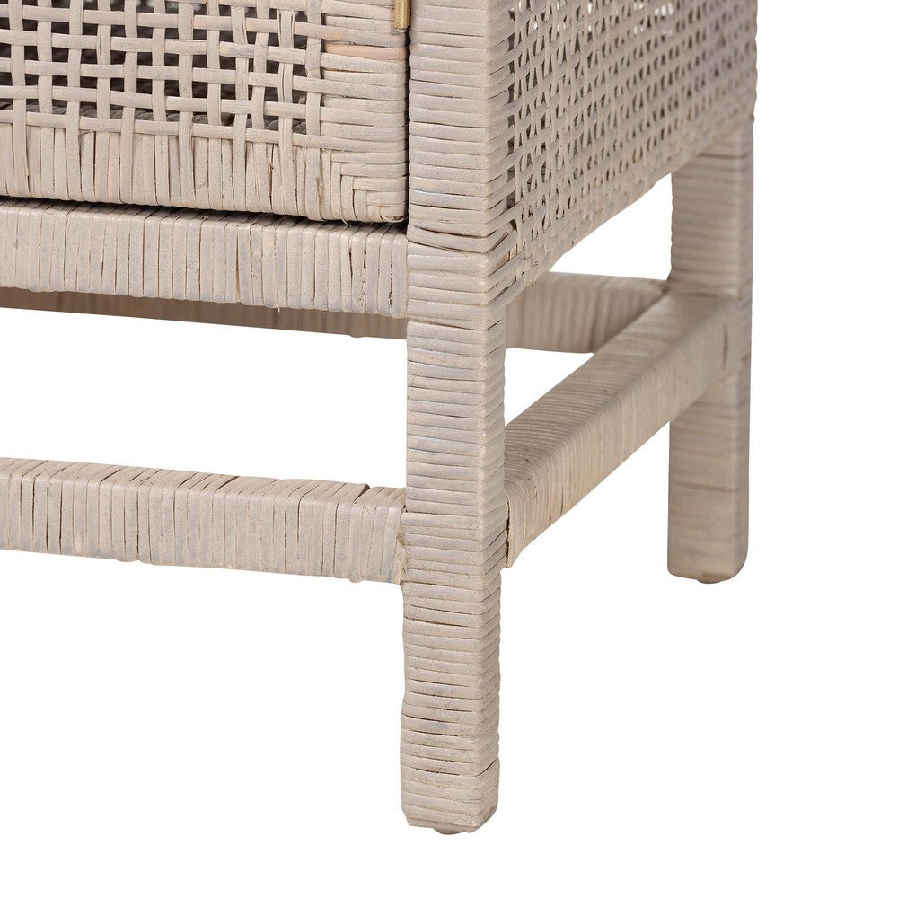 bali & pari - Vivan Storage Cabinet in French Grey - Vivan-SV2089-French Grey-Rattan-Cabinet view 7