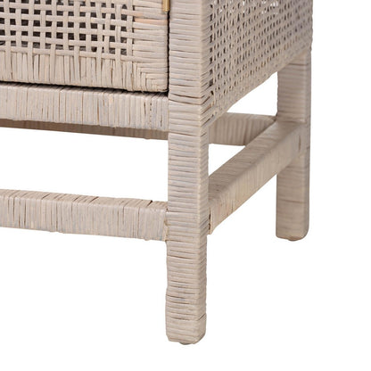 bali & pari - Vivan Storage Cabinet in French Grey - Vivan-SV2089-French Grey-Rattan-Cabinet view 7