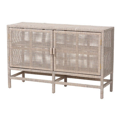 bali & pari - Vivan Storage Cabinet in French Grey - Vivan-W137-French Grey-Cabinet view 1