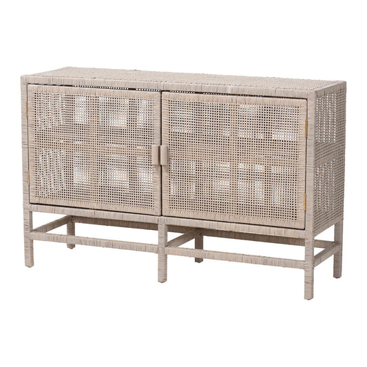 bali & pari - Vivan Storage Cabinet in French Grey - Vivan-W137-French Grey-Cabinet view 1
