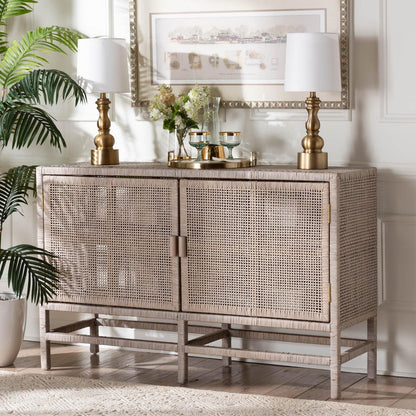 bali & pari - Vivan Storage Cabinet in French Grey - Vivan-W137-French Grey-Cabinet view 9