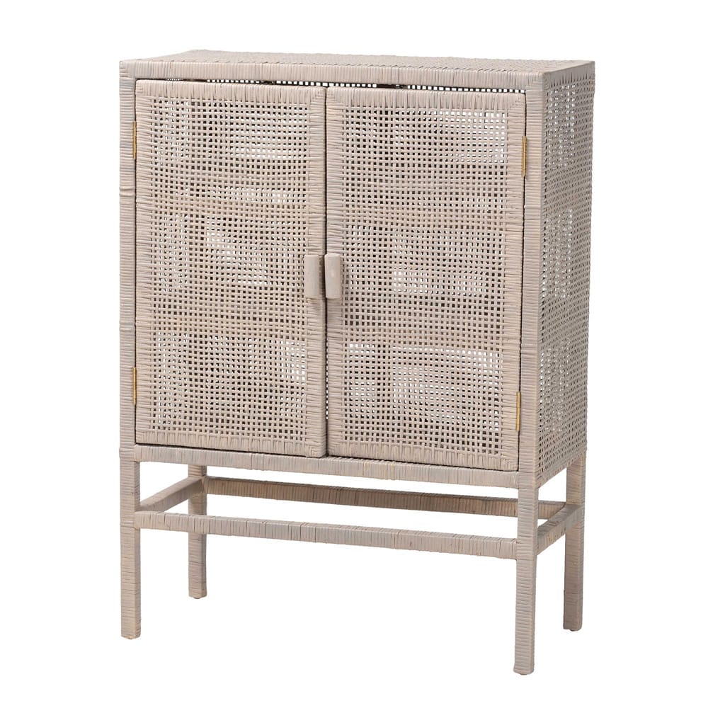 bali & pari - Vivan Storage Cabinet in French Grey - Vivan-W81-French Grey-Cabinet view 1