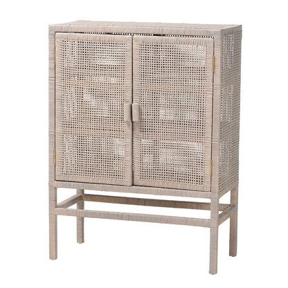 bali & pari - Vivan Storage Cabinet in French Grey - Vivan-W81-French Grey-Cabinet view 1