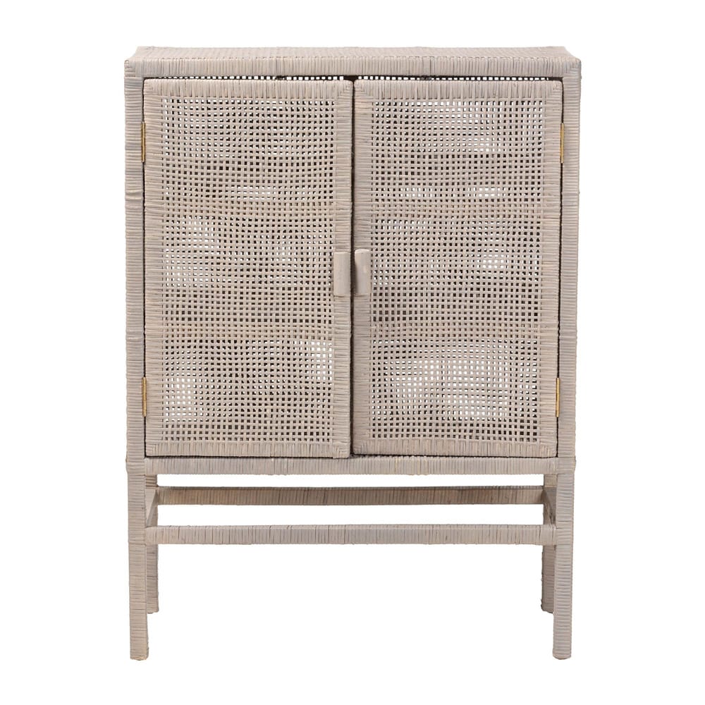 bali & pari - Vivan Storage Cabinet in French Grey - Vivan-W81-French Grey-Cabinet view 3