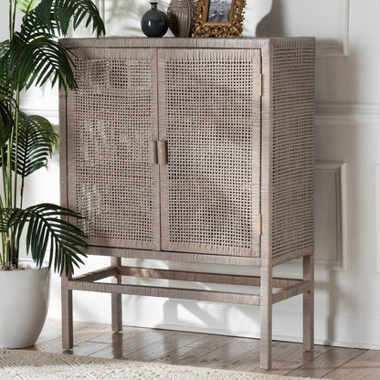 bali & pari - Vivan Storage Cabinet in French Grey - Vivan-W81-French Grey-Cabinet view 9