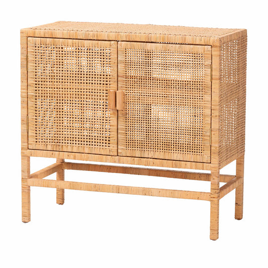 bali & pari - Vivan Storage Cabinet in Natural Brown - Vivan-SVN2630A-Natural-Cabinet view 1