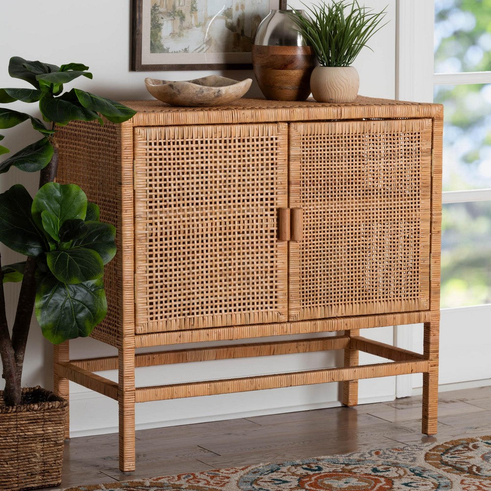 bali & pari - Vivan Storage Cabinet in Natural Brown - Vivan-SVN2630A-Natural-Cabinet view 9