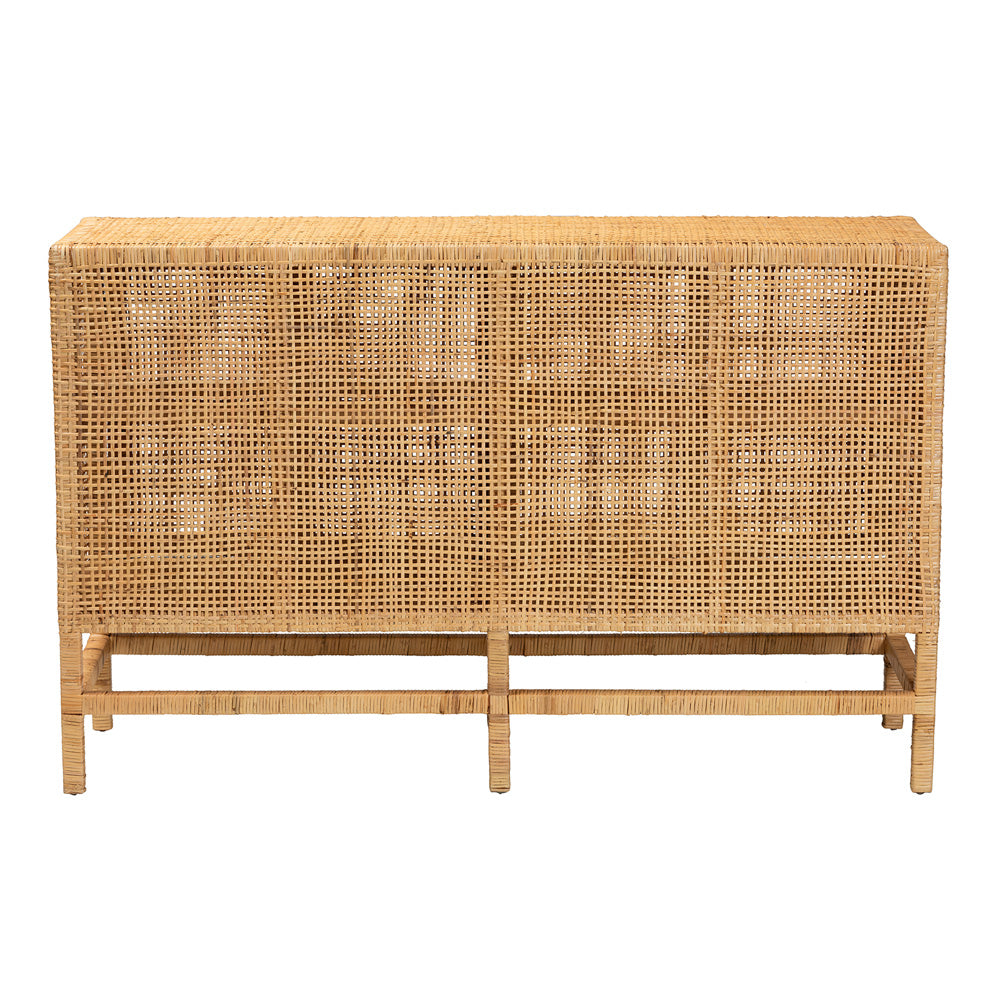 bali & pari - Vivan Storage Cabinet in Natural Brown - Vivan-W137-Rattan-Cabinet view 5