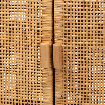 bali & pari - Vivan Storage Cabinet in Natural Brown - Vivan-W137-Rattan-Cabinet view 6