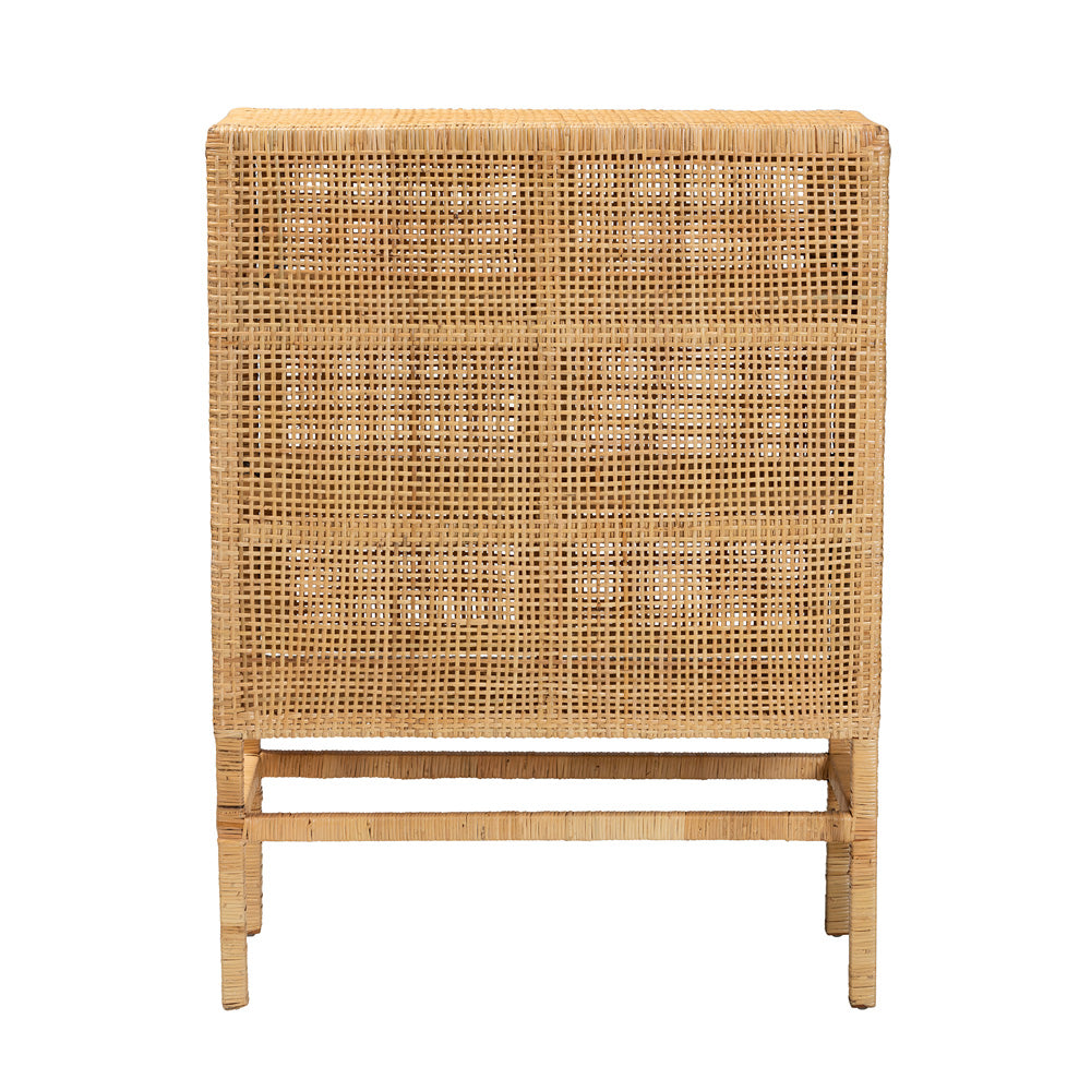 bali & pari - Vivan Storage Cabinet in Natural Brown - Vivan-W81-Rattan-Cabinet view 5