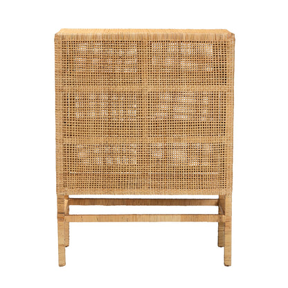 bali & pari - Vivan Storage Cabinet in Natural Brown - Vivan-W81-Rattan-Cabinet view 5