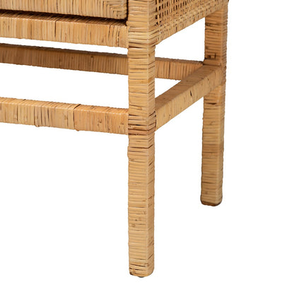 bali & pari - Vivan Storage Cabinet in Natural Brown - Vivan-W81-Rattan-Cabinet view 7