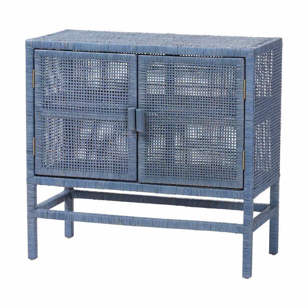 bali & pari - Vivan Storage Cabinet in Navy Blue - Vivan-SVN2630NB-Navy Blue-Cabinet view 1