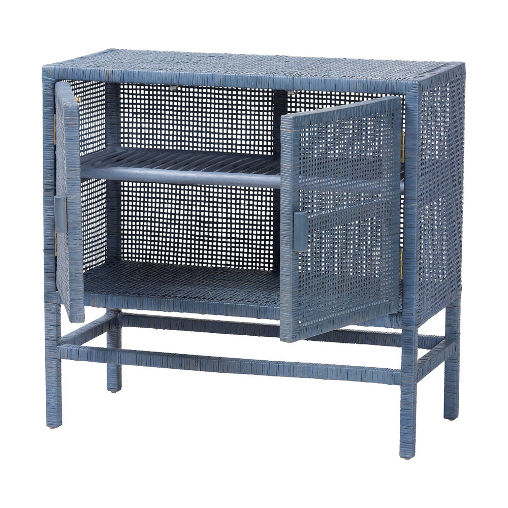 bali & pari - Vivan Storage Cabinet in Navy Blue - Vivan-SVN2630NB-Navy Blue-Cabinet view 2