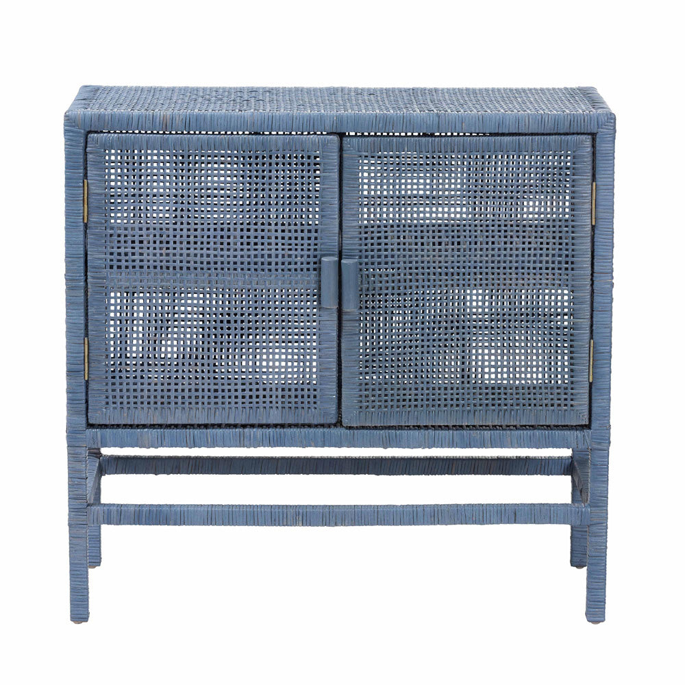 bali & pari - Vivan Storage Cabinet in Navy Blue - Vivan-SVN2630NB-Navy Blue-Cabinet view 3