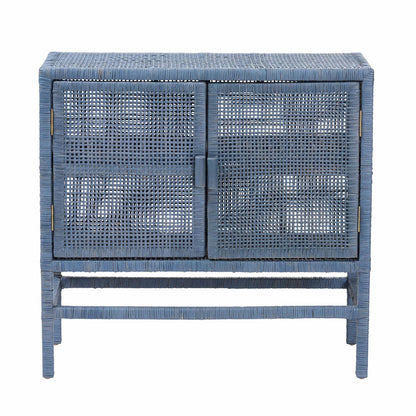 bali & pari - Vivan Storage Cabinet in Navy Blue - Vivan-SVN2630NB-Navy Blue-Cabinet view 3