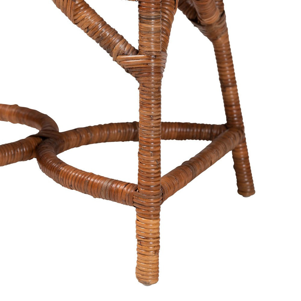 bali & pari - Wade Dining Set in Light Honey - Wade-Light Honey Rattan-5PC Dining Set view 6