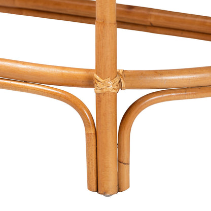 bali & pari - Wakana Console Table in Natural Brown - DCWH1005-Light Honey Rattan-Lola Console Table view 5