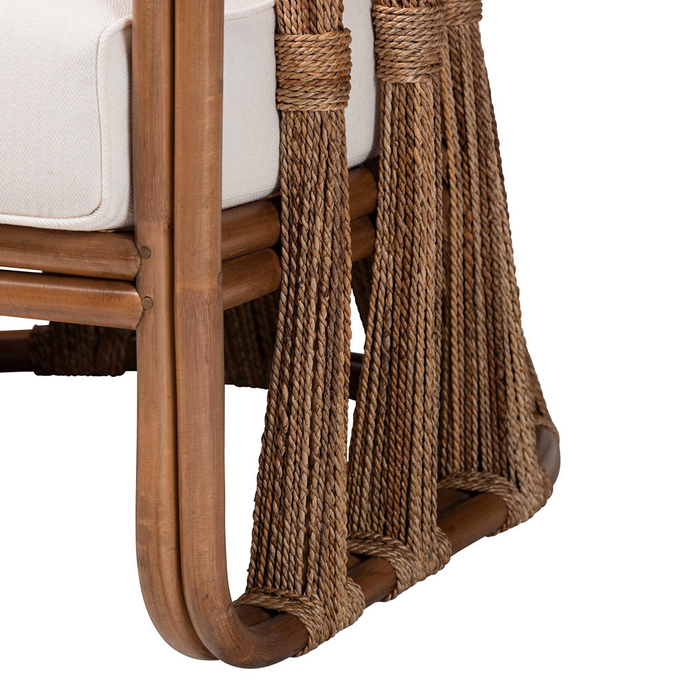 bali & pari - Westham Arm Chair in Brown/Light Brown/White - Westham-Light Brown-CC view 6