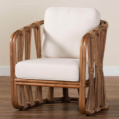 bali & pari - Westham Arm Chair in Brown/Light Brown/White - Westham-Light Brown-CC view 9