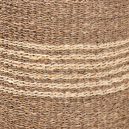 bali & pari - Wickham Footstool in Natural Brown - F234-FT6-Seagrass/Palm Leaf-Stool view 2