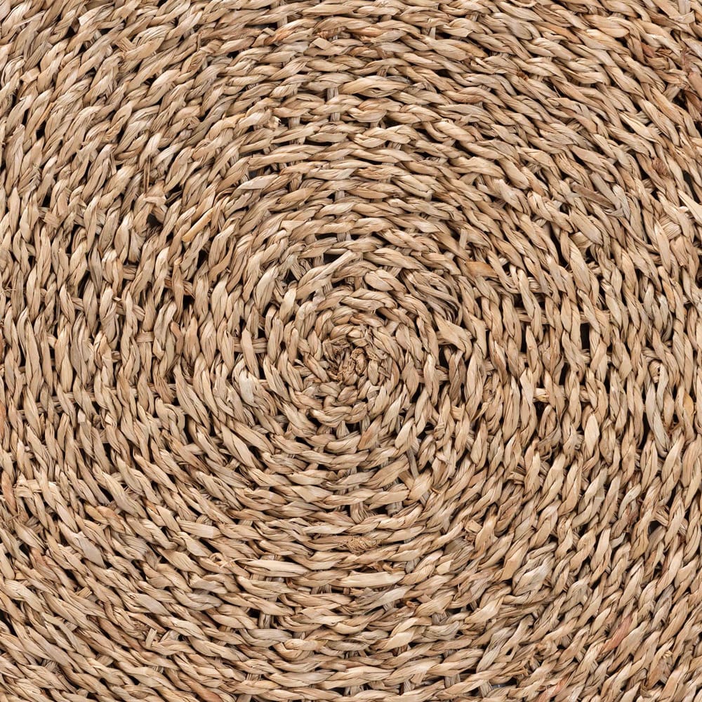 bali & pari - Wickham Footstool in Natural Brown - F234-FT6-Seagrass/Palm Leaf-Stool view 4
