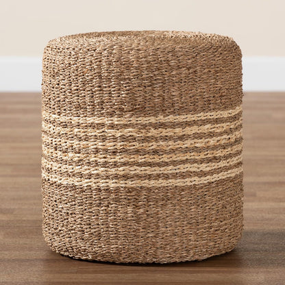bali & pari - Wickham Footstool in Natural Brown - F234-FT6-Seagrass/Palm Leaf-Stool view 6