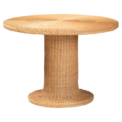 bali & pari - Willy Dining Set in Light Honey - Willy-Light Honey Rattan-5PC Dining Set view 3