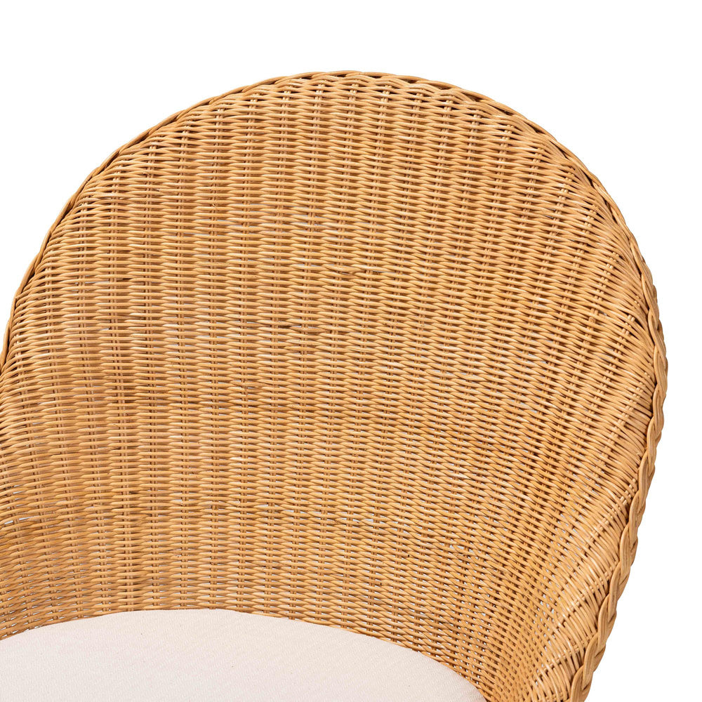 bali & pari - Willy Dining Set in Light Honey - Willy-Light Honey Rattan-5PC Dining Set view 5