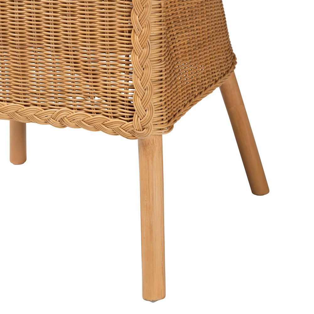 bali & pari - Willy Dining Set in Light Honey - Willy-Light Honey Rattan-5PC Dining Set view 6