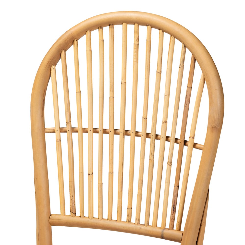 bali & pari - Wina Set of 2 Dining Chairs in Natural Brown - Wina-Rattan-DC view 4