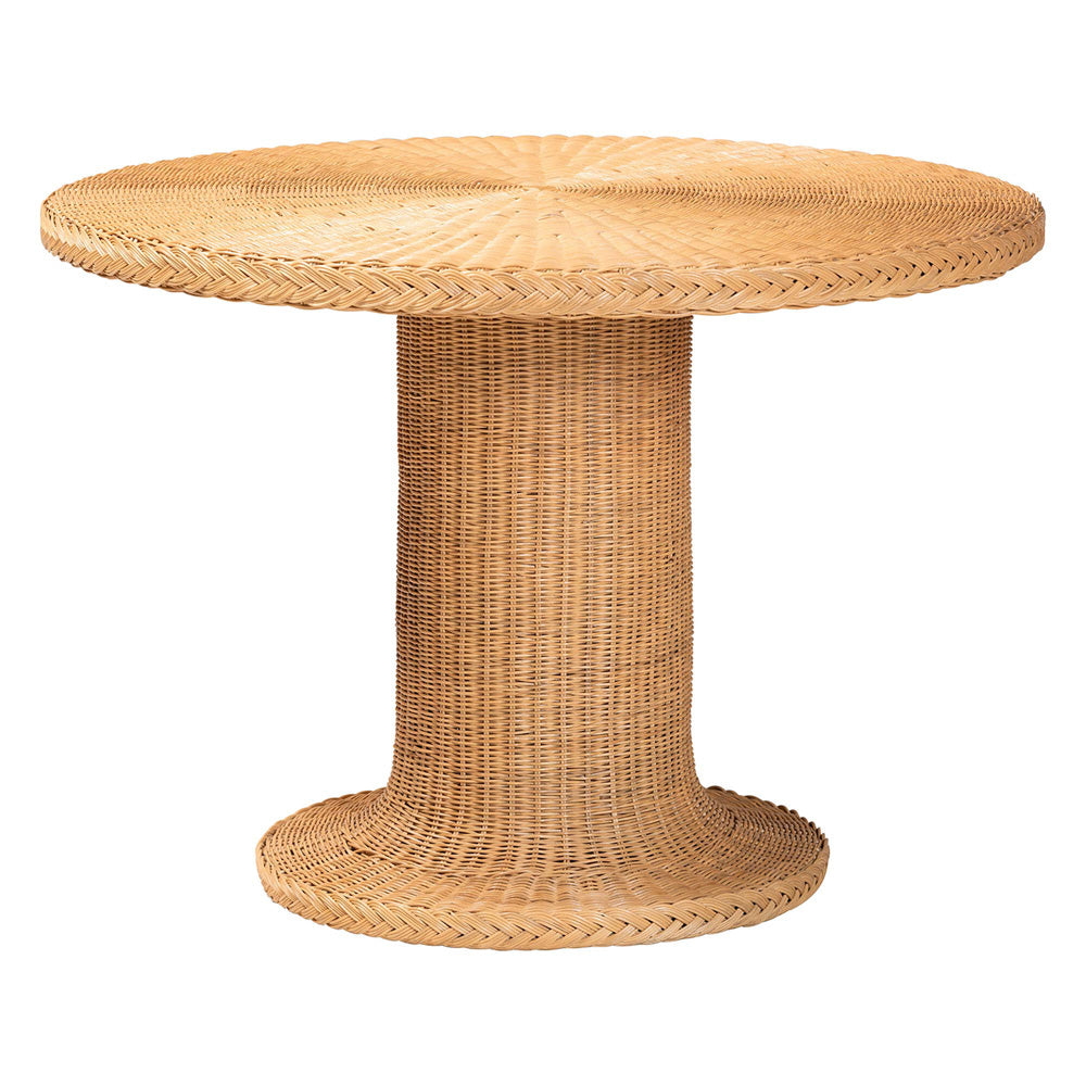bali & pari - Winslow Dining Set in Light Honey - Winslow-Light Honey Rattan-5PC Dining Set view 3