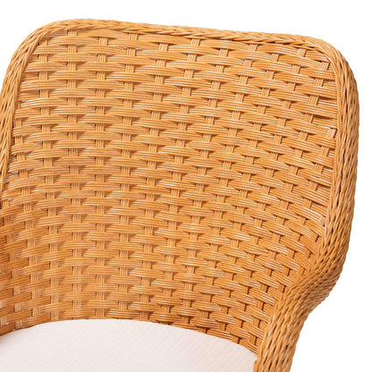 bali & pari - Wistan Dining Set in Light Honey - Wistan-Light Honey Rattan-5PC Dining Set view 5