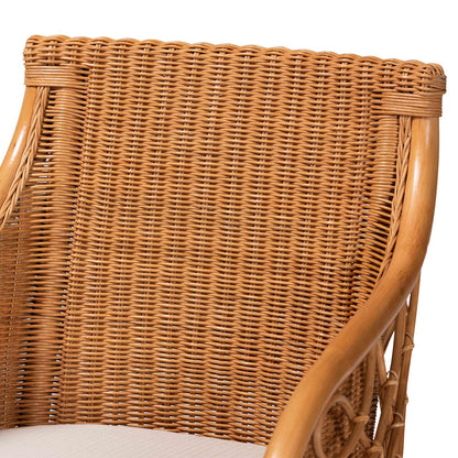 bali & pari - Wymond Dining Set in Light Honey - Wymond-Light Honey Rattan-5PC Dining Set view 5