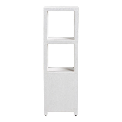 bali & pari  - Xavier Storage Cabinet in White/Gold - Xavier-White-2 Drawer-Cabinet view 5
