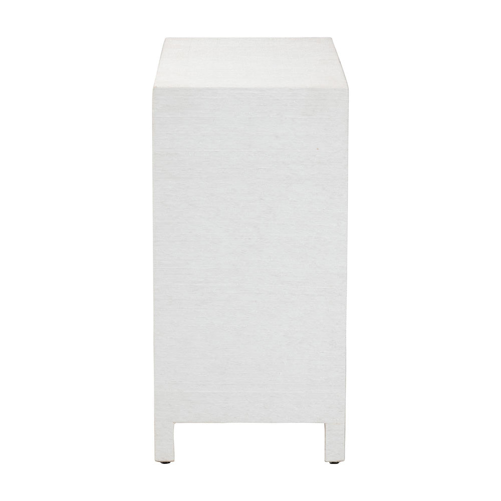 bali & pari  - Ximena Storage Cabinet in White/Gold - Ximena-2 Door-White-Cabinet view 4