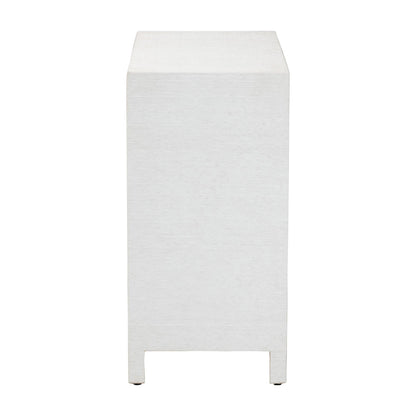 bali & pari  - Ximena Storage Cabinet in White/Gold - Ximena-2 Door-White-Cabinet view 4